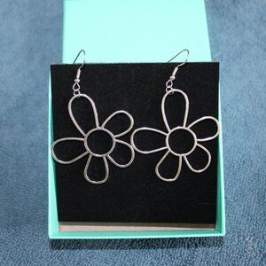 Silver Daisy Earrings